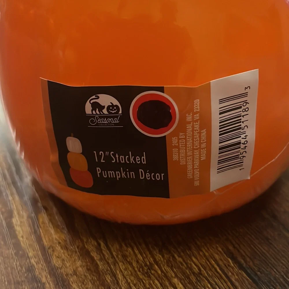 12” Multi Color Stacking Pumpkins   “NEW”